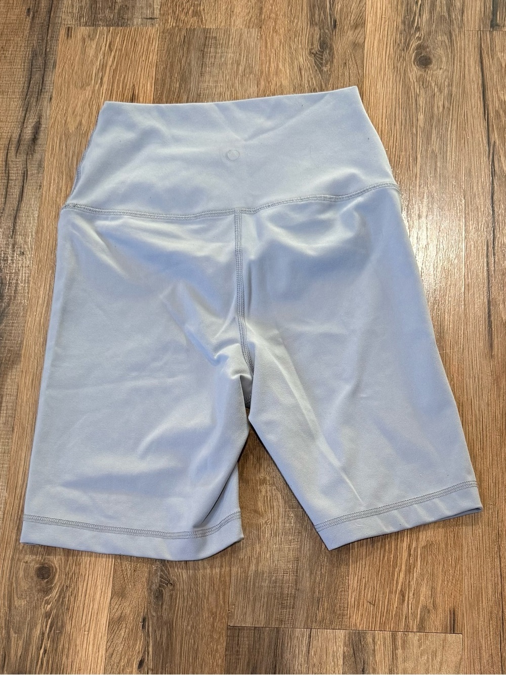 Yogalicious Light Blue High-Waist Performance Bike Shorts - Picture 2 of 4